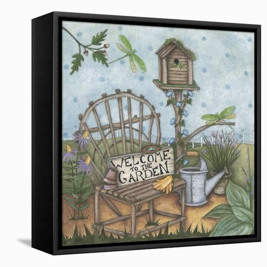 Welcome to the Garden 2-Robin Betterley-Framed Premier Image Canvas
