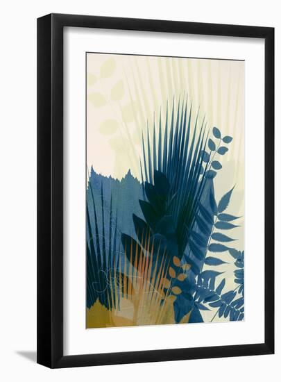 Welcome to the Jungle, Blue 1-Ian Winstanley-Framed Art Print