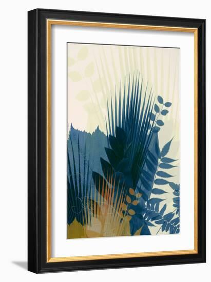 Welcome to the Jungle, Blue 1-Ian Winstanley-Framed Art Print