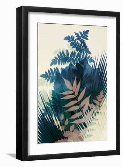 Welcome to the Jungle, Blue 2-Ian Winstanley-Framed Art Print