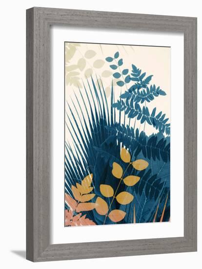 Welcome to the Jungle, Blue 5-Ian Winstanley-Framed Art Print