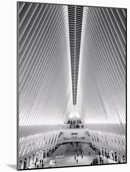 Welcome to the Oculus New York City World Trade Center Black White-Vincent James-Mounted Photographic Print