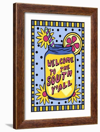 Welcome to the South Y’all-ALI Chris-Framed Giclee Print