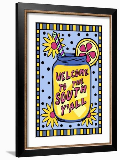 Welcome to the South Y’all-ALI Chris-Framed Giclee Print