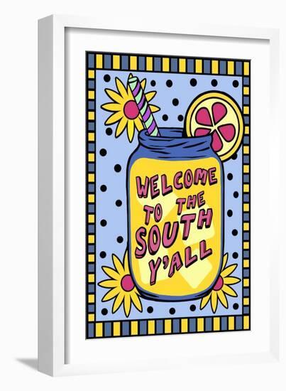 Welcome to the South Y’all-ALI Chris-Framed Giclee Print