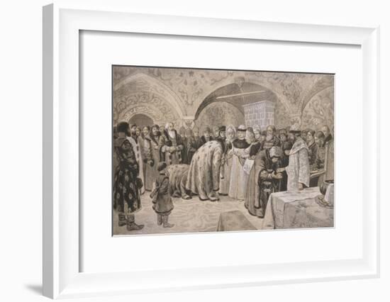 Welcome to the Tsarina after the Easter Matins-Alexander Andreyevich Chikin-Framed Giclee Print