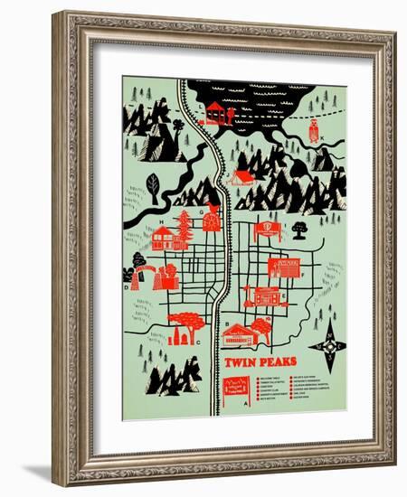 Welcome to Twinpeaks-Robert Farkas-Framed Art Print