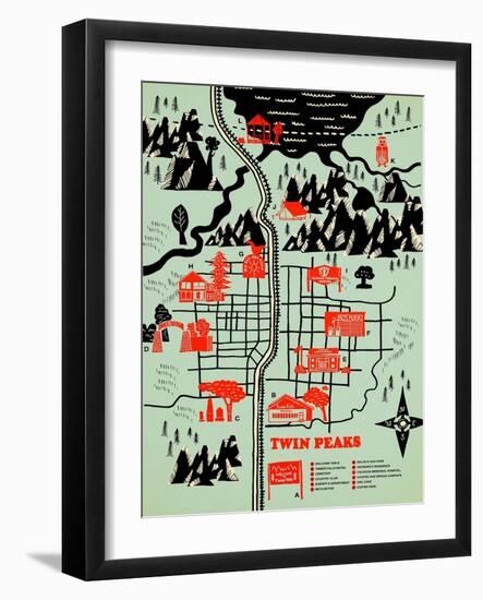 Welcome to Twinpeaks-Robert Farkas-Framed Art Print