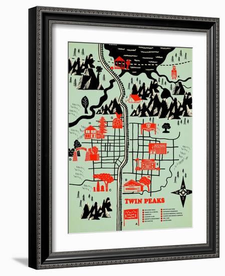 Welcome to Twinpeaks-Robert Farkas-Framed Art Print