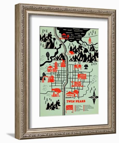 Welcome to Twinpeaks-Robert Farkas-Framed Premium Giclee Print