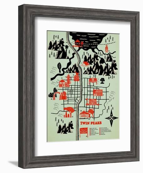 Welcome to Twinpeaks-Robert Farkas-Framed Giclee Print