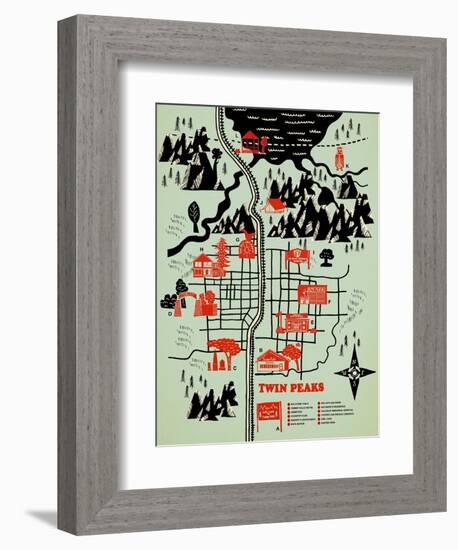 Welcome to Twinpeaks-Robert Farkas-Framed Giclee Print