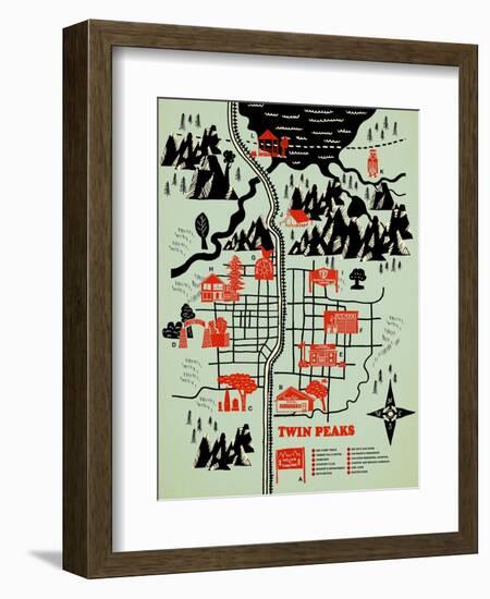 Welcome to Twinpeaks-Robert Farkas-Framed Giclee Print