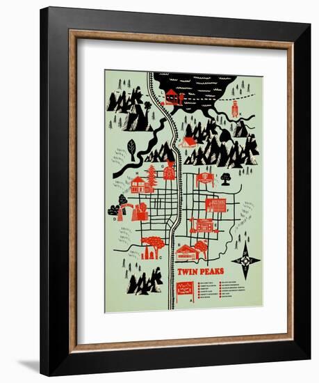 Welcome to Twinpeaks-Robert Farkas-Framed Giclee Print