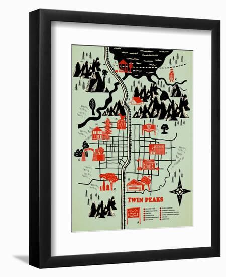 Welcome to Twinpeaks-Robert Farkas-Framed Giclee Print