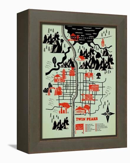 Welcome to Twinpeaks-Robert Farkas-Framed Premier Image Canvas