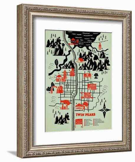 Welcome to Twinpeaks-Robert Farkas-Framed Premium Giclee Print