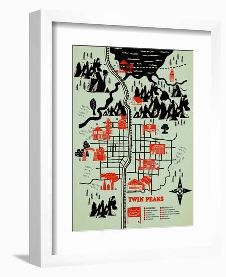 Welcome to Twinpeaks-Robert Farkas-Framed Premium Giclee Print