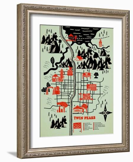 Welcome to Twinpeaks-Robert Farkas-Framed Giclee Print