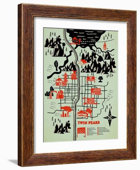 Welcome to Twinpeaks-Robert Farkas-Framed Giclee Print