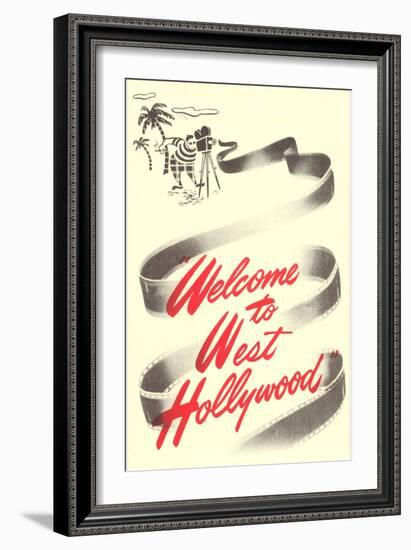 Welcome to West Hollywood-null-Framed Art Print