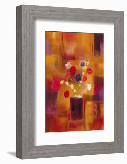 Welcoming Flowers II-Nancy Ortenstone-Framed Art Print