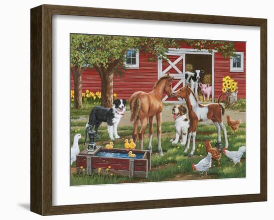 Welcoming The New Pony-William Vanderdasson-Framed Giclee Print