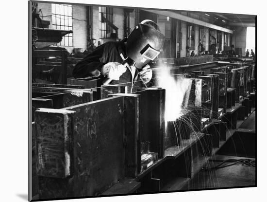 Welder at Work-null-Mounted Photographic Print