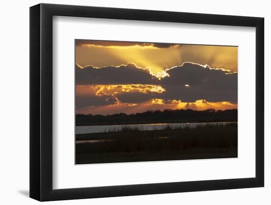 Welder Flats at sunrise, San Antonio Bay, Texas-Maresa Pryor-Framed Photographic Print