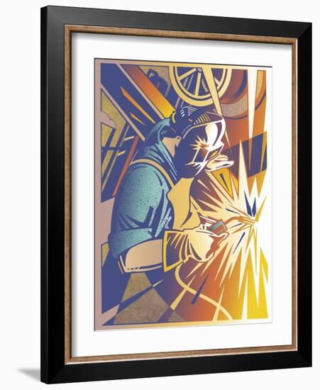 Welder's Spark-David Chestnutt-Framed Giclee Print