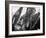 Welder Securing Steel Structure While Working on Hull of a Ship, Bethlehem Shipbuilding Drydock-Margaret Bourke-White-Framed Photographic Print