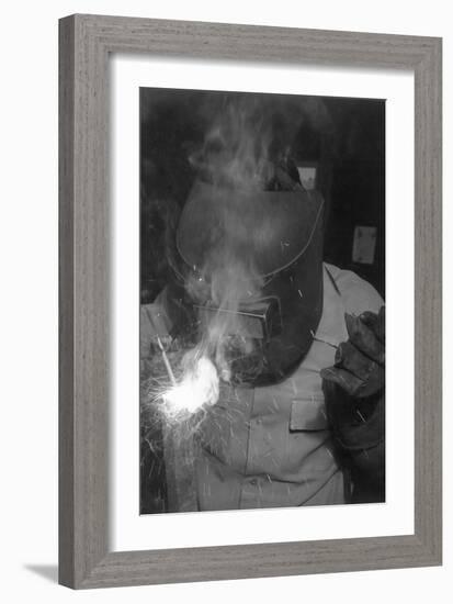 Welder-Ansel Adams-Framed Art Print