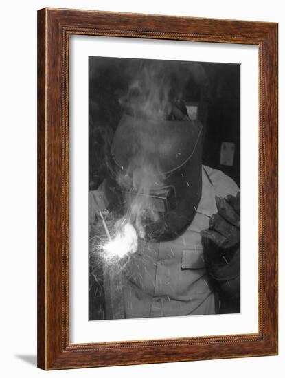 Welder-Ansel Adams-Framed Art Print