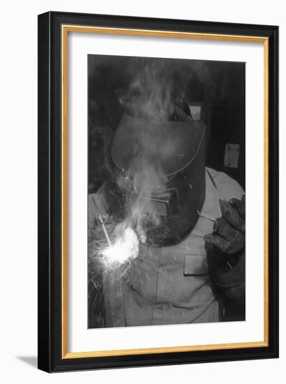 Welder-Ansel Adams-Framed Art Print