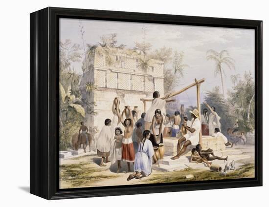Well and Building at Subachtsche-Frederick Catherwood-Framed Premier Image Canvas