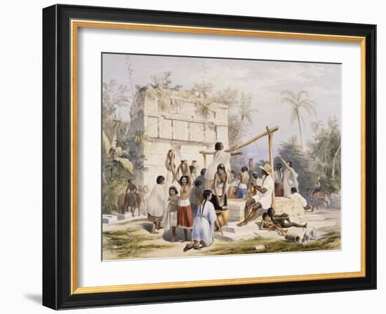 Well and Building at Subachtsche-Frederick Catherwood-Framed Giclee Print