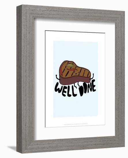 Well Done - Tom Cronin Doodles Cartoon Print-Tom Cronin-Framed Giclee Print