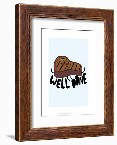 Well Done - Tom Cronin Doodles Cartoon Print-Tom Cronin-Framed Giclee Print