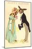 Well Dressed Easter Bunny Couple-null-Mounted Art Print