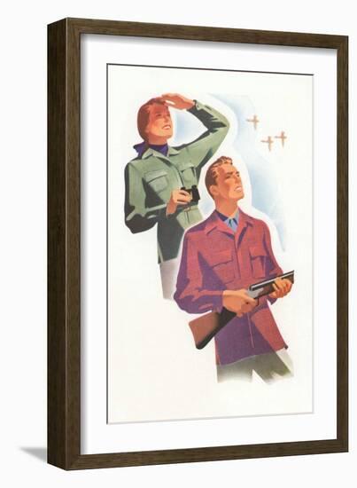 Well Dressed Hunters-null-Framed Art Print