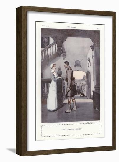 "Well, Good-Bye, Nurse!"-Addison Thomas Millar-Framed Giclee Print