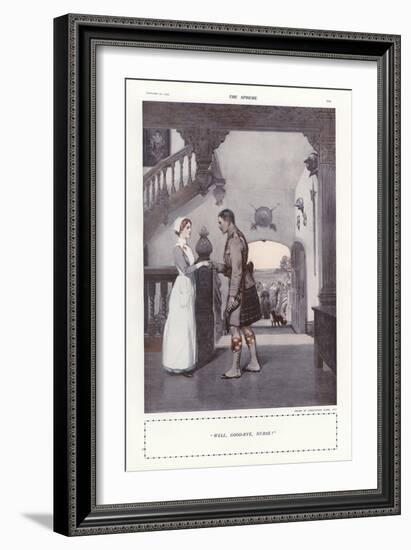 "Well, Good-Bye, Nurse!"-Addison Thomas Millar-Framed Giclee Print