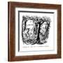 "Well, if it isn't Ed Grady!  What are you doing in this neck of the woods?" - New Yorker Cartoon-James Mulligan-Framed Premium Giclee Print
