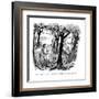 "Well, if it isn't Ed Grady!  What are you doing in this neck of the woods?" - New Yorker Cartoon-James Mulligan-Framed Premium Giclee Print