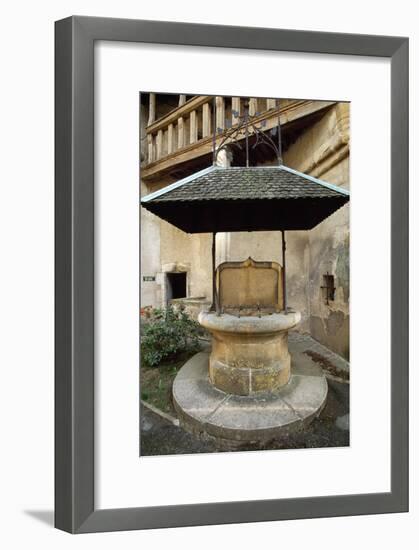 Well in Courtyard of Chateau De Corcelles, France, 15th-16th Century-null-Framed Giclee Print