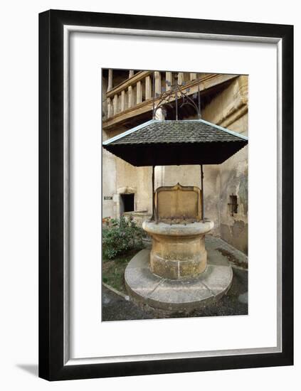 Well in Courtyard of Chateau De Corcelles, France, 15th-16th Century-null-Framed Giclee Print