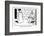 "Well, it works for Susan Sontag." - New Yorker Cartoon-Bruce Eric Kaplan-Framed Premium Giclee Print