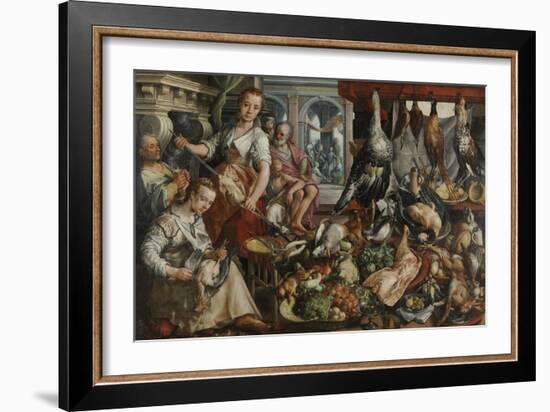 Well-Stocked Kitchen, Joachim Bueckelaer-Joachim Bueckelaer-Framed Art Print