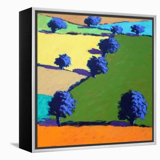 Welland (acrylic on board, 2021)-Paul Powis-Framed Premier Image Canvas