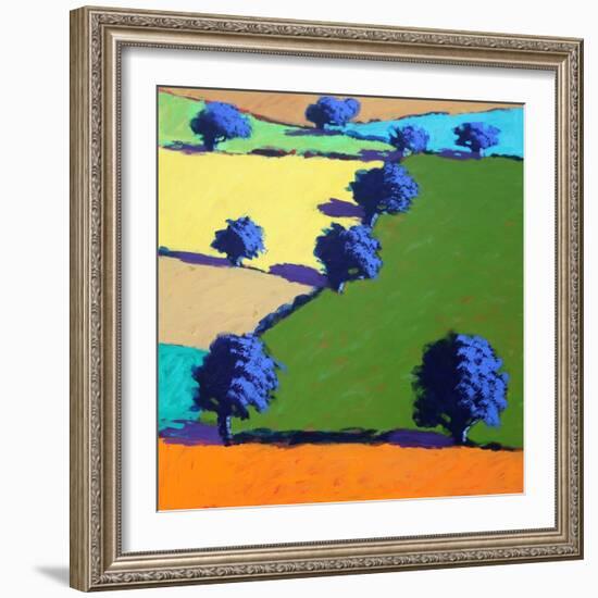 Welland (acrylic on board, 2021)-Paul Powis-Framed Giclee Print